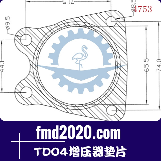 滑移装载机配件锋芒机械供应TDO4增压器