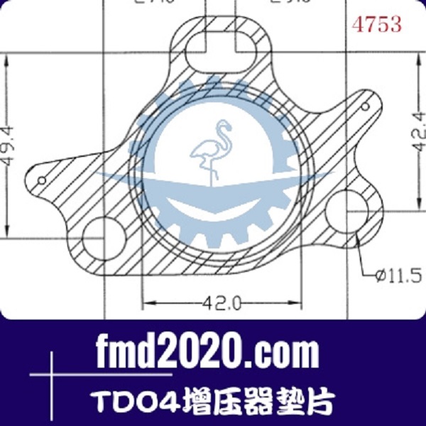 轮式挖掘机配件锋芒机械供应TDO4增压器