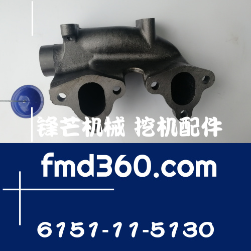 陕西进口挖机配件小松PC400-7挖机6D125排气支管6(图1)