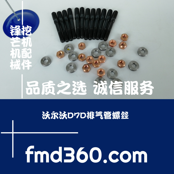广东省挖掘机配件沃尔沃EC290挖机D7D排气管螺丝进(图1)